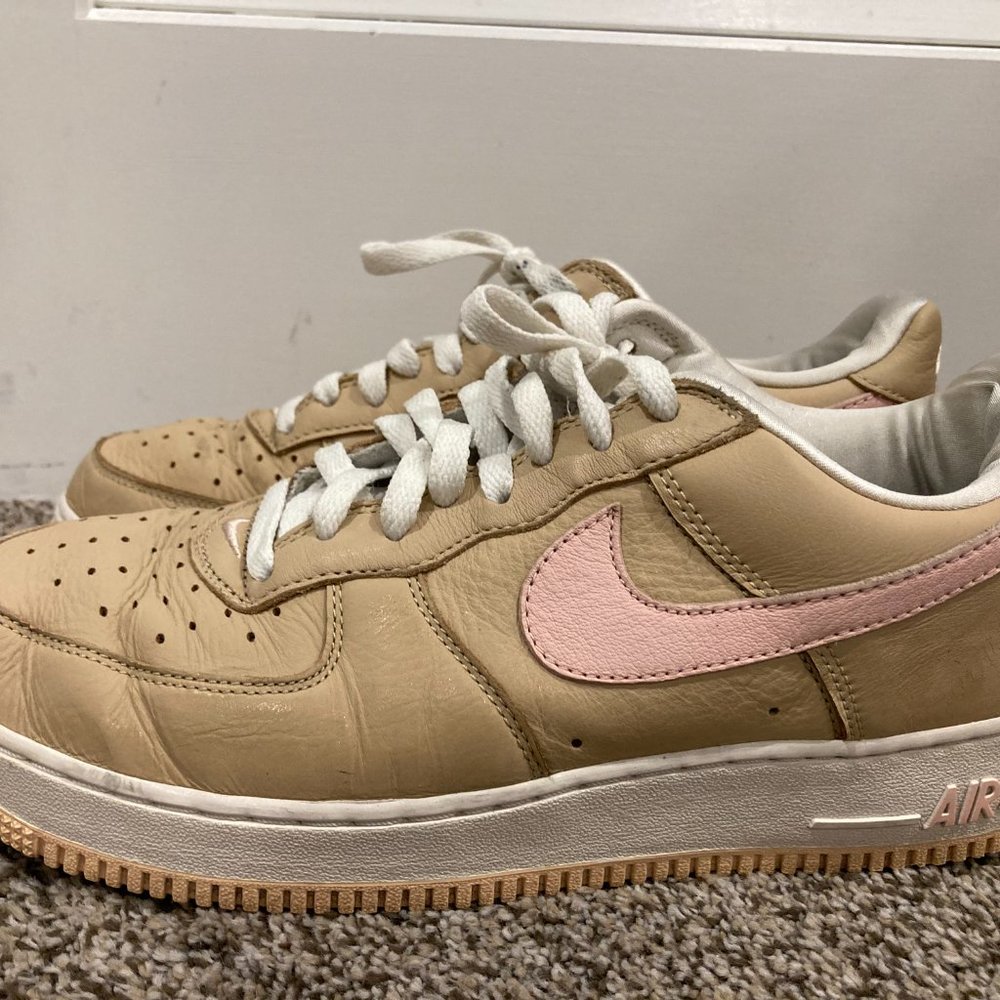 Nike Air Force - VERY RARE 1 Low Retro Kith Linen 2016 - Men Size 10 - Pre Owned - Picture 3 of 6